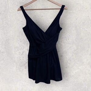 Miraclesuit wrap front swim dress